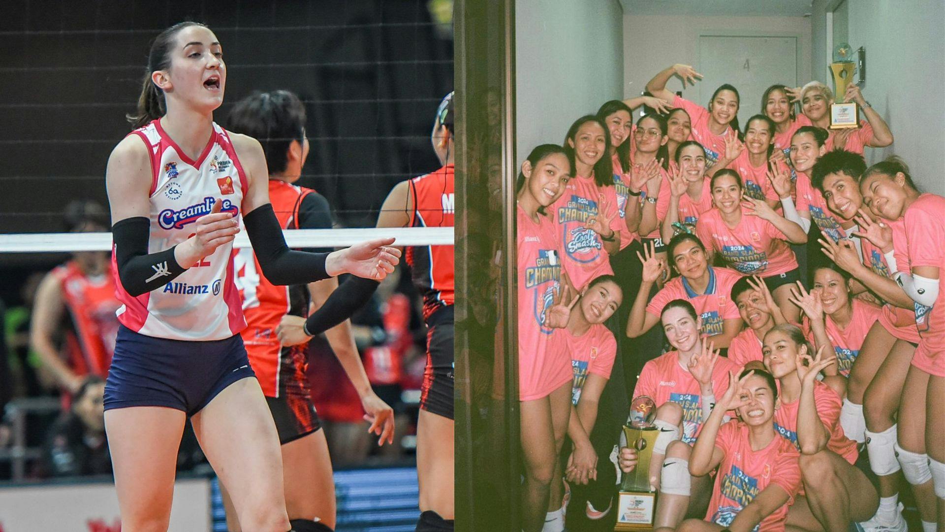 “Mahal ko kayo” | Erica Staunton hints at possible Creamline return after closing first PVL chapter